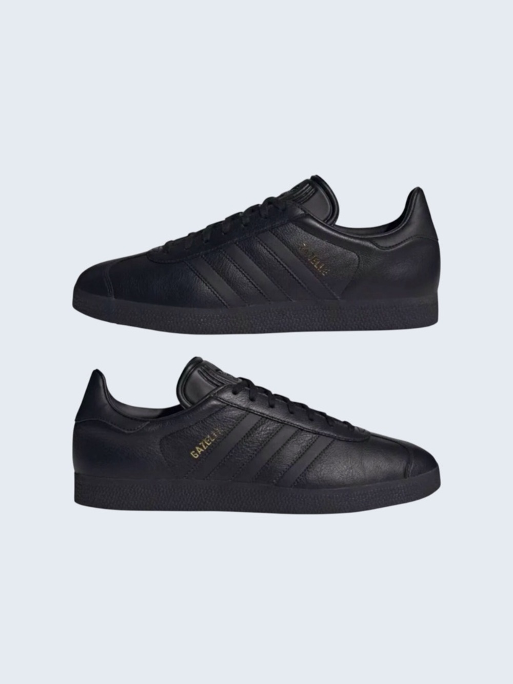 Adidas Men’s Gazelle Leather Sneakers Black/Gold Accent Size-10 NWT - Picture 6 of 11